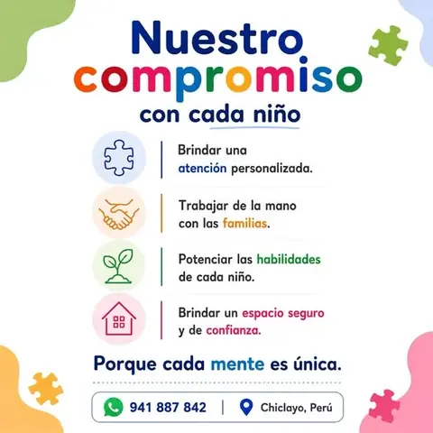 Publicación «Nuestro compromiso con cada niño»: atención personalizada, trabajar de la mano con las familias, potenciar sus habilidades y brindar un espacio seguro y de confianza.